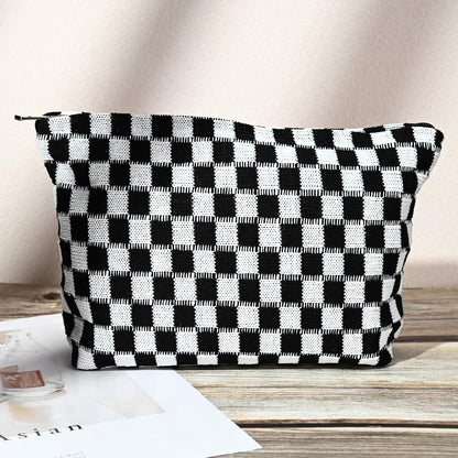 Make-up Tas Set Geruit Reisformaat