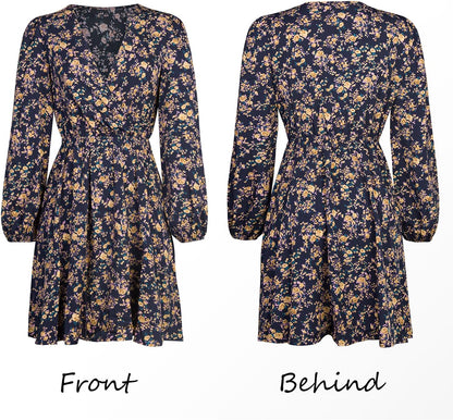 BloeiendeDames Bloemen Mini Jurk voor Stijlvolle Vrouwen