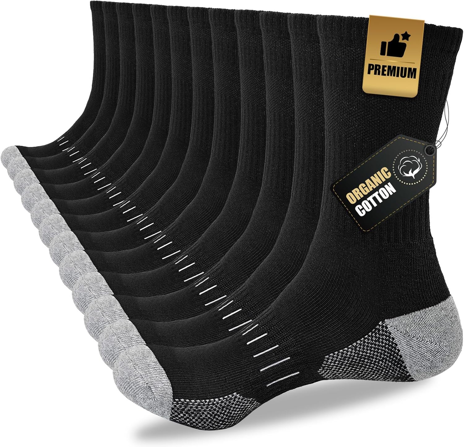 Heren Sokken 6 Paar Katoen Comfortabel voor Dagelijks Gebruik - Mode Vibes