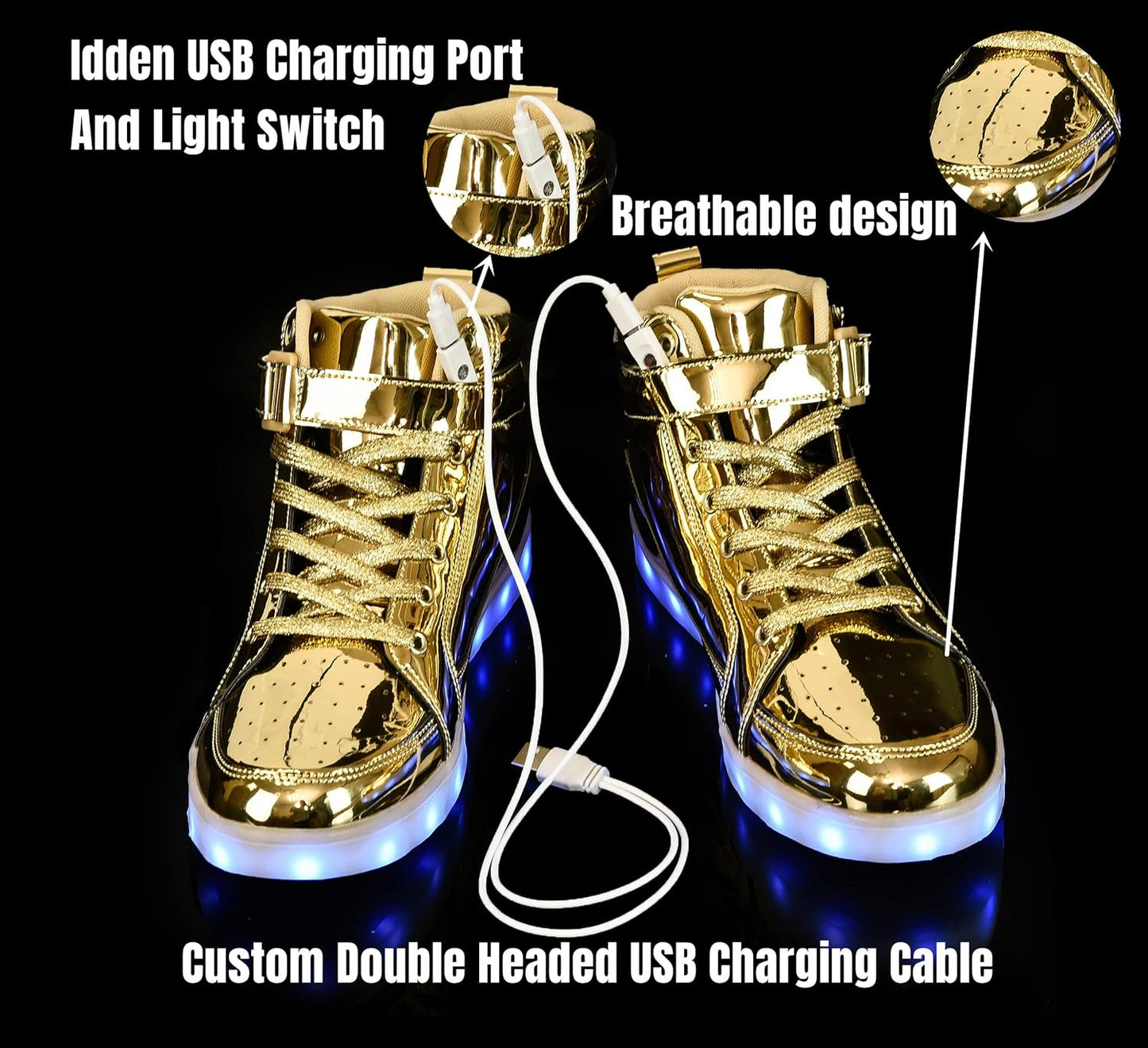LED Sneakers met Verlichting Oplaadbaar voor Dames en Heren