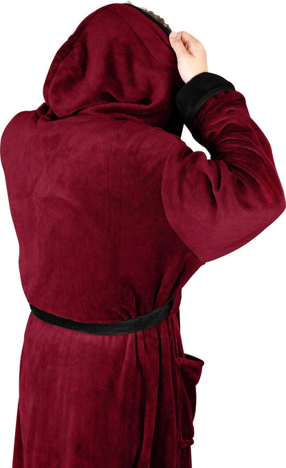 Heren Fleece Badjas Zacht en Warm