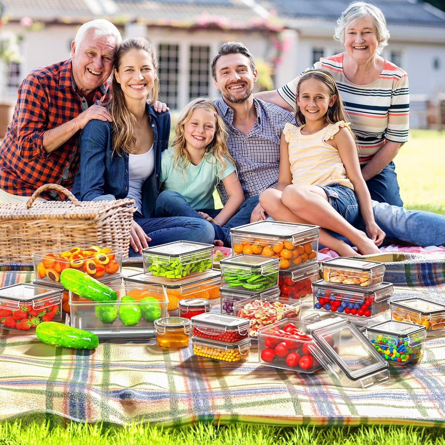 Voedselbewaarset 40 Delig Luchtdicht voor Keuken en Koelkast