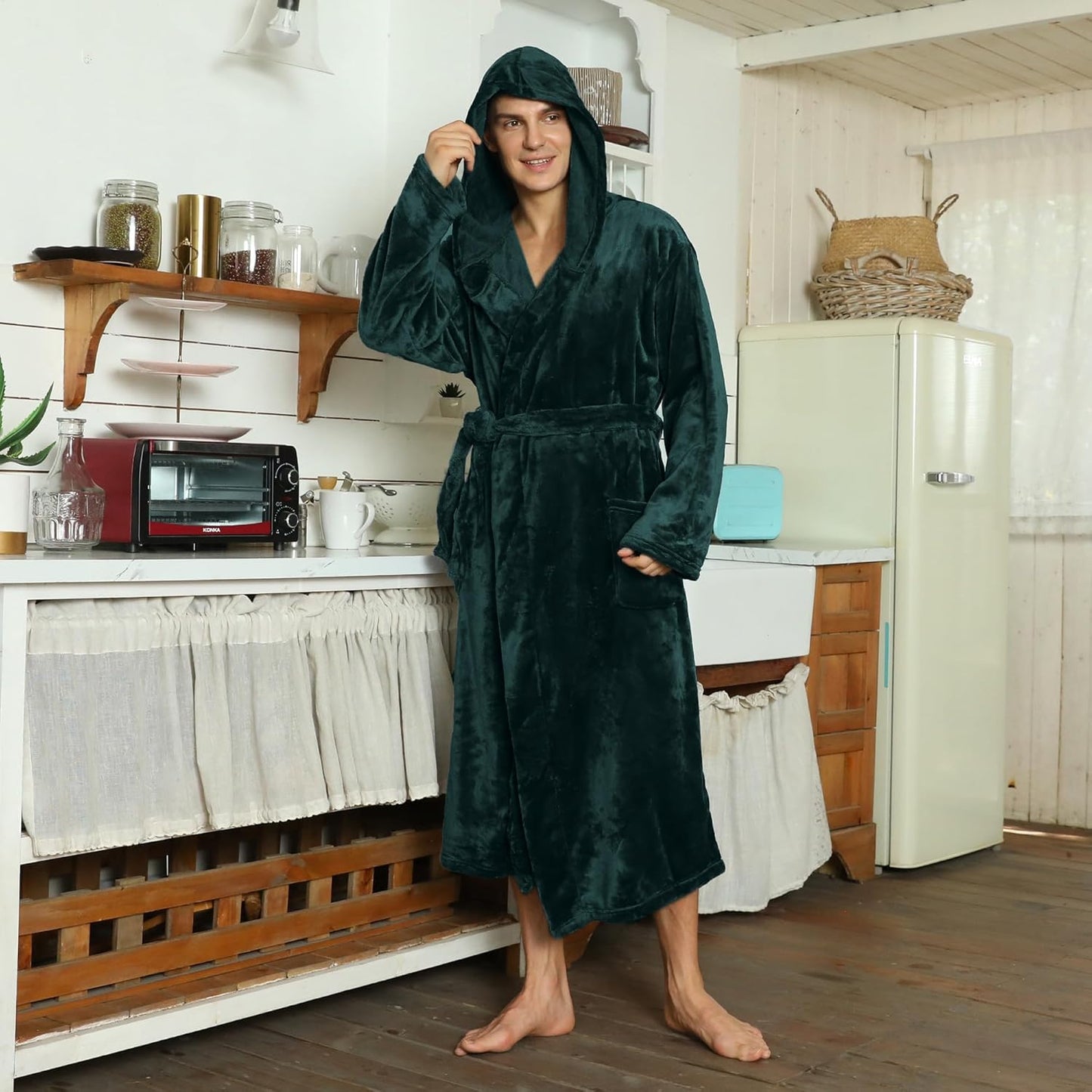 Heren Badjas Luxe Zacht Robbie