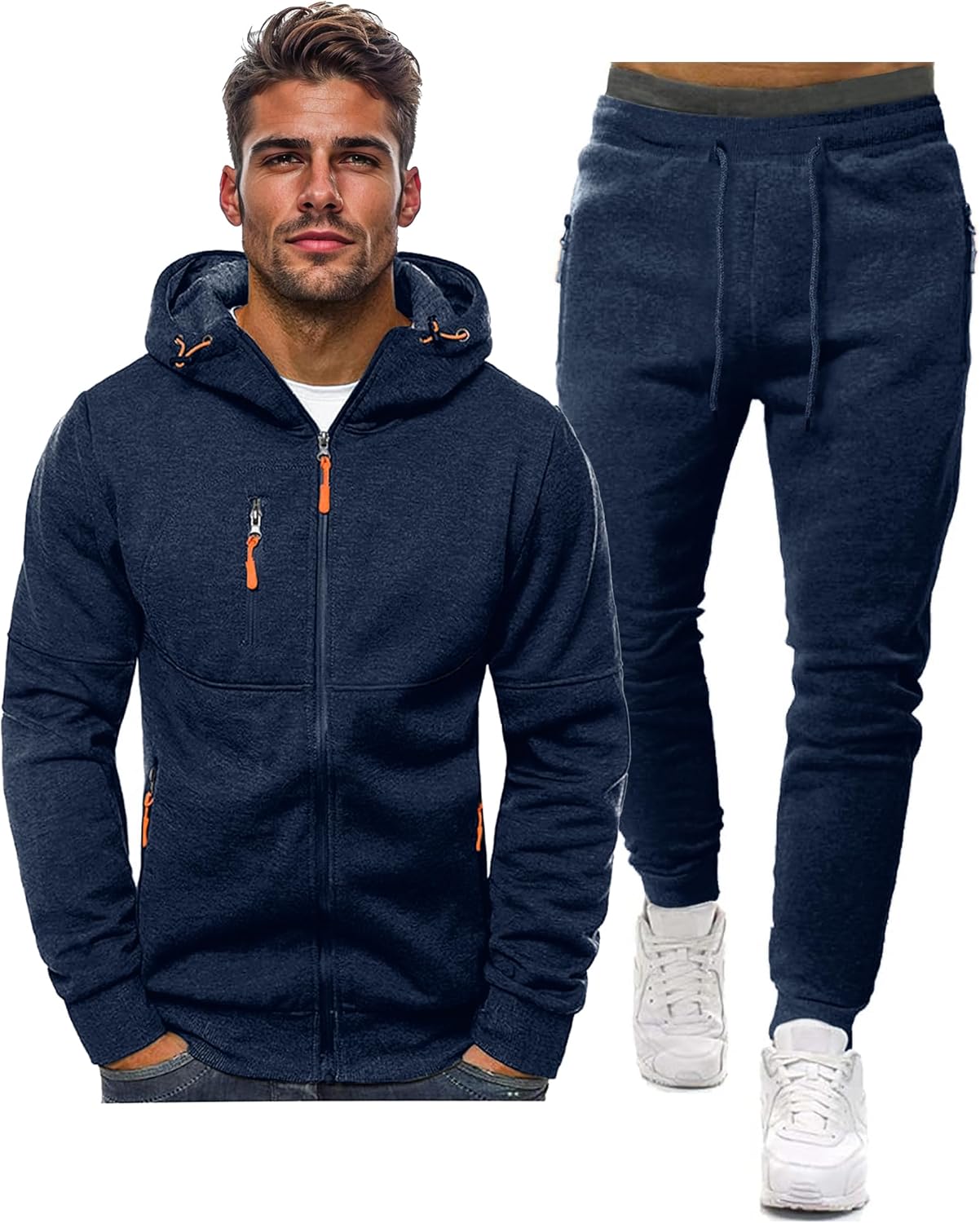 Heren Trainingspak Comfortabel Sport Broek en Jacket - Mode Vibes