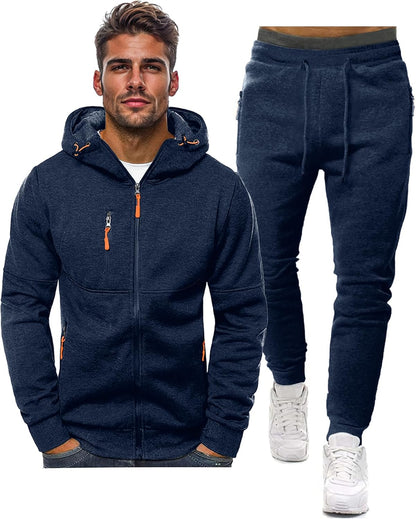 Heren Trainingspak Comfortabel Sport Broek en Jacket - Mode Vibes