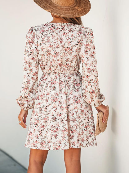 BloeiendeDames Bloemen Mini Jurk voor Stijlvolle Vrouwen