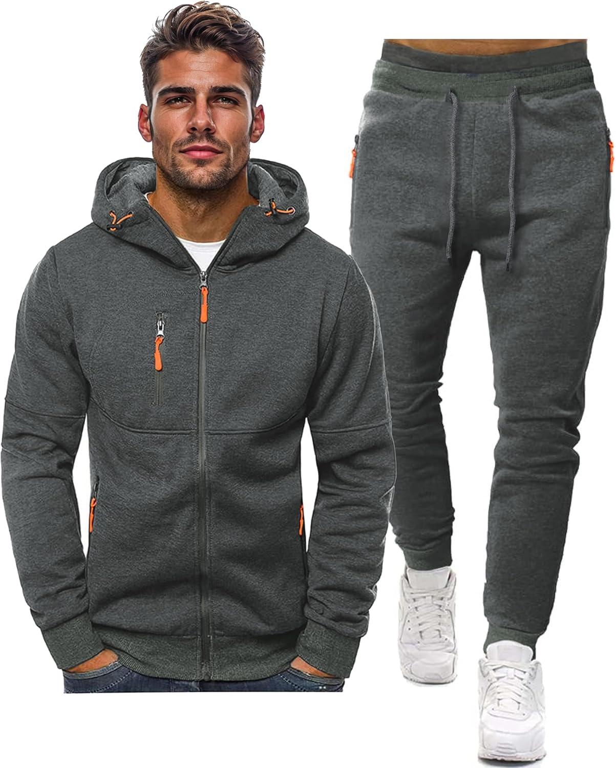 Heren Trainingspak Comfortabel Sport Broek en Jacket