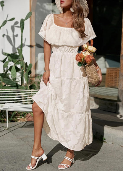 Zonnegloed's Zomerse Bloemen Maxi Jurk voor Dames
