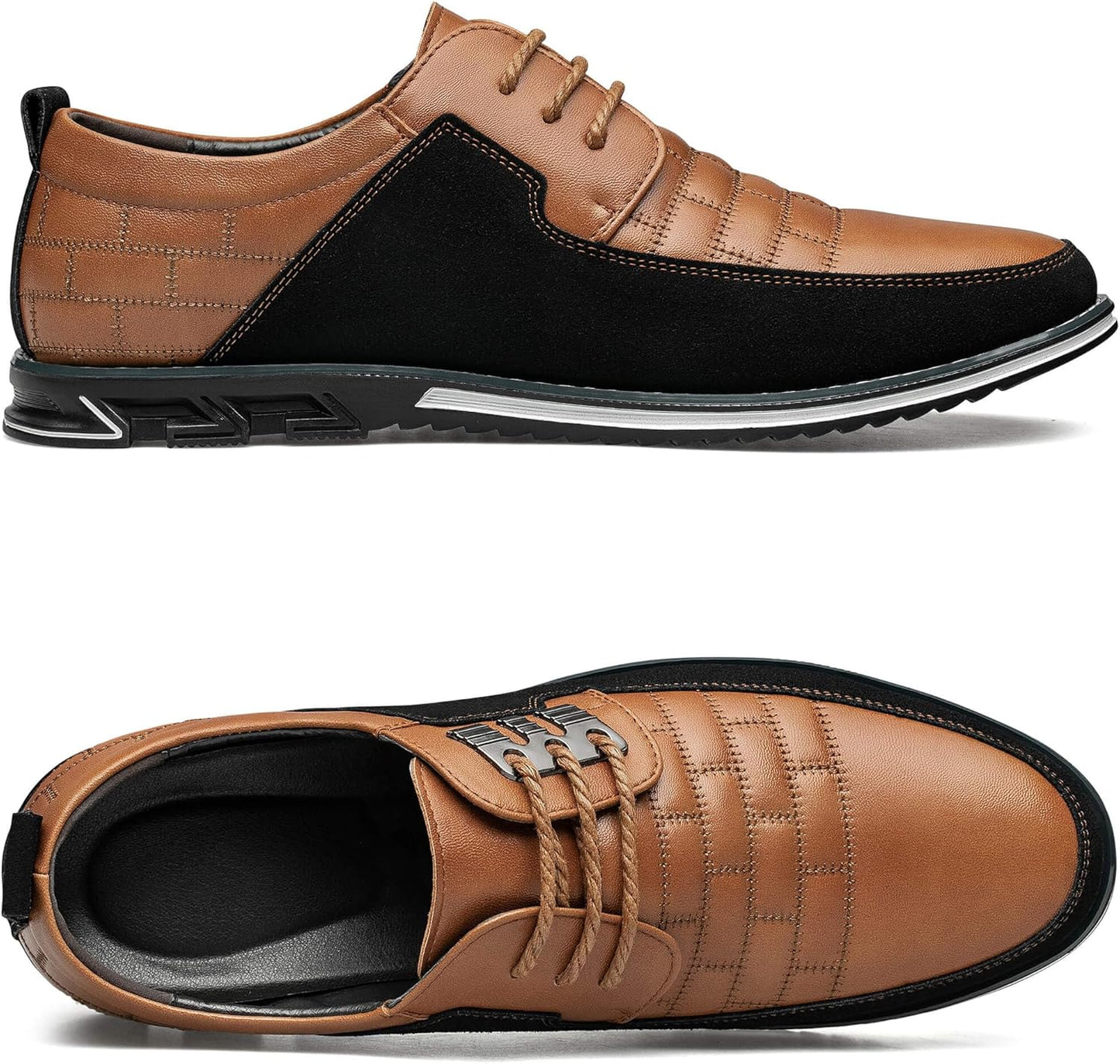 Leren Herenschoenen Stijlvol zwart Comfortabel