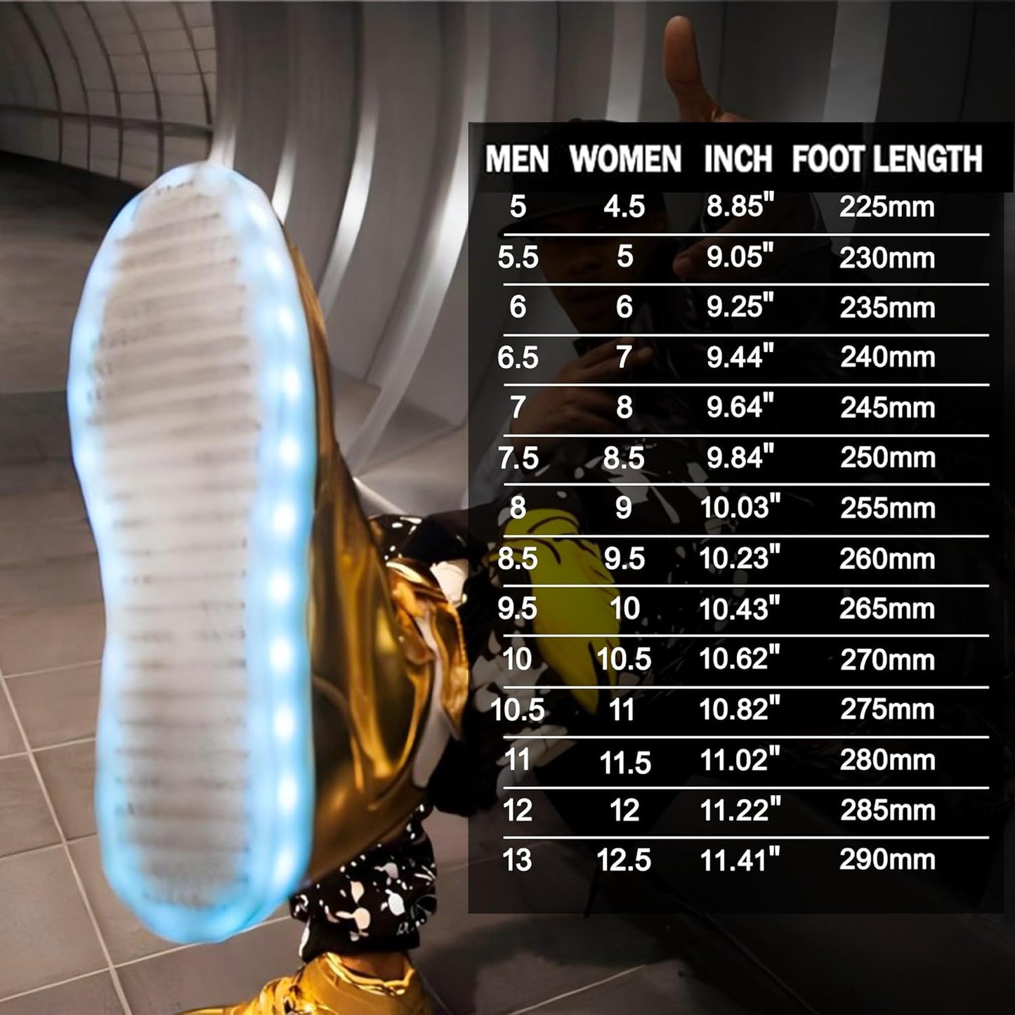 LED Sneakers met Verlichting Oplaadbaar voor Dames en Heren