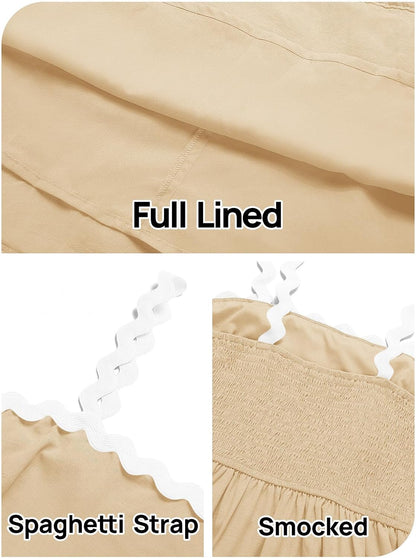Zomerse Spaghettibandjes Mouwloze Strand Mini Jurk