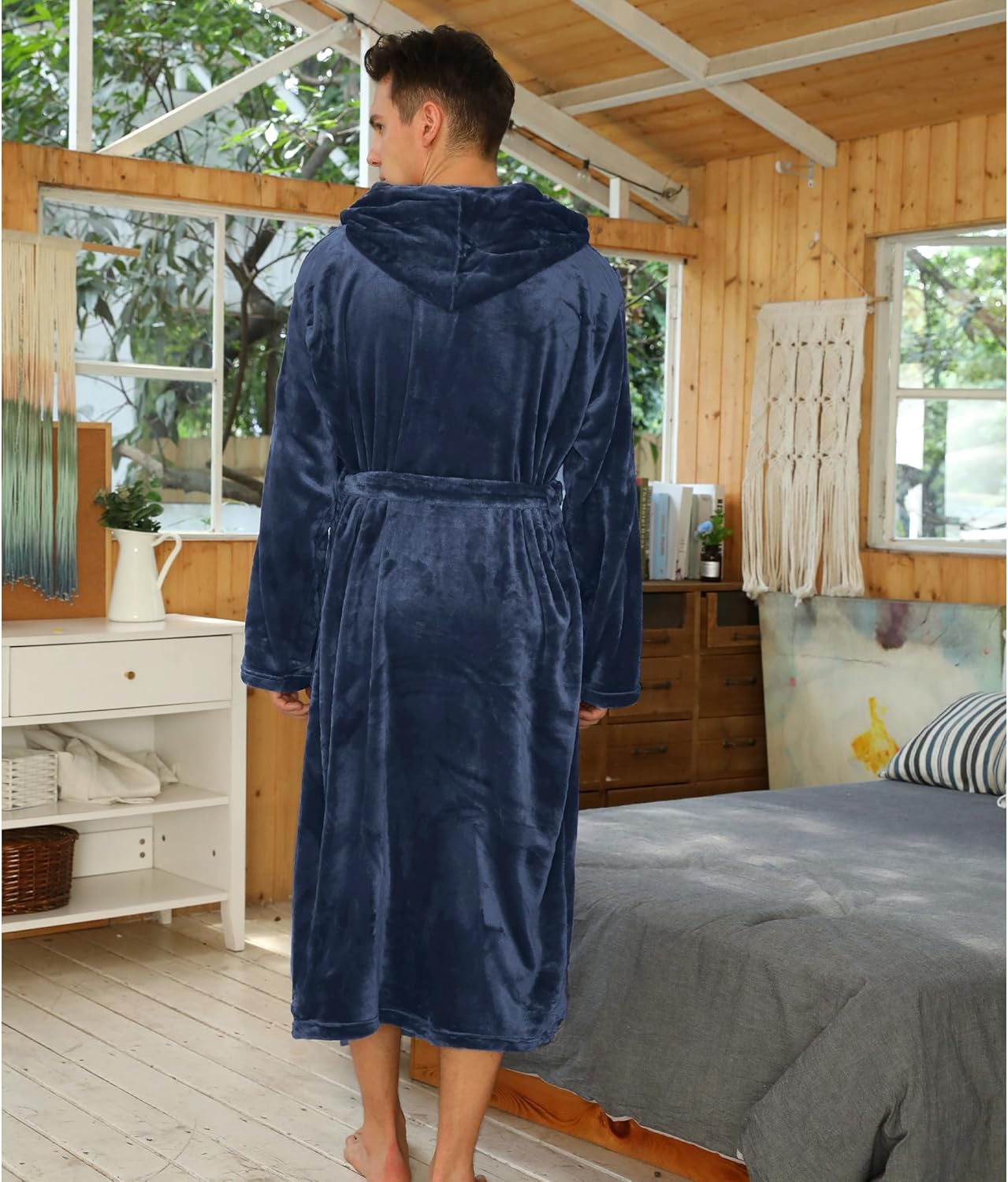 Heren Badjas Luxe Zacht Robbie