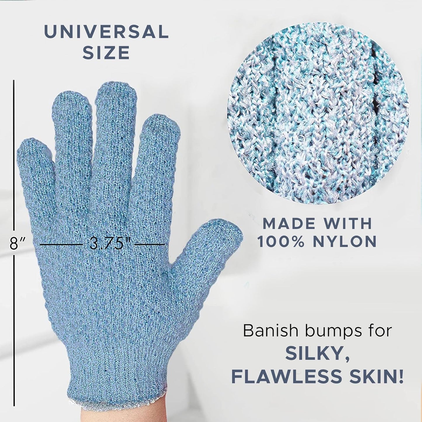 Exfoliërende Handschoenen Set van 2 voor Zacht en Glad Huid