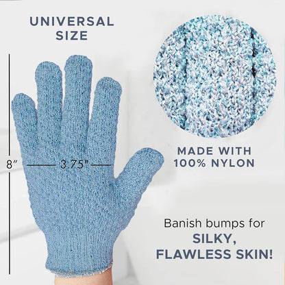 Exfoliërende Handschoenen Set van 2 voor Zacht en Glad Huid