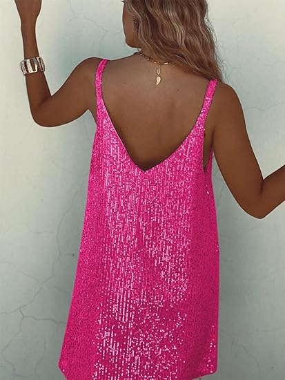 Amelia | Mini abito con paillettes scintillanti