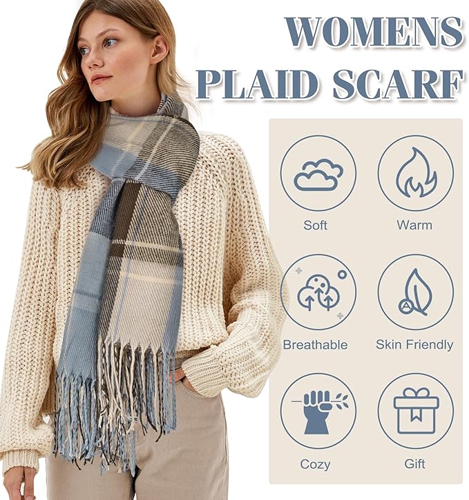 Brede Winter Sjaal Plaid Warm en Zacht