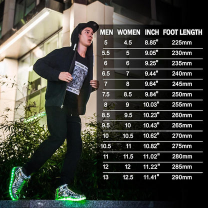 LED Sneakers met Verlichting Oplaadbaar voor Dames en Heren