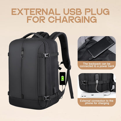 Waterdichte Reisrugzak 40L met USB-poort en Laptopvak