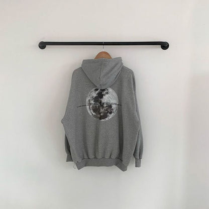 Dames Hoodie Space Print Casual Streetwear