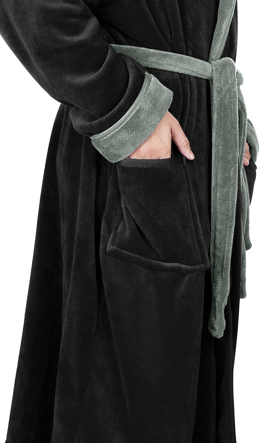 Heren Fleece Badjas Zacht en Warm