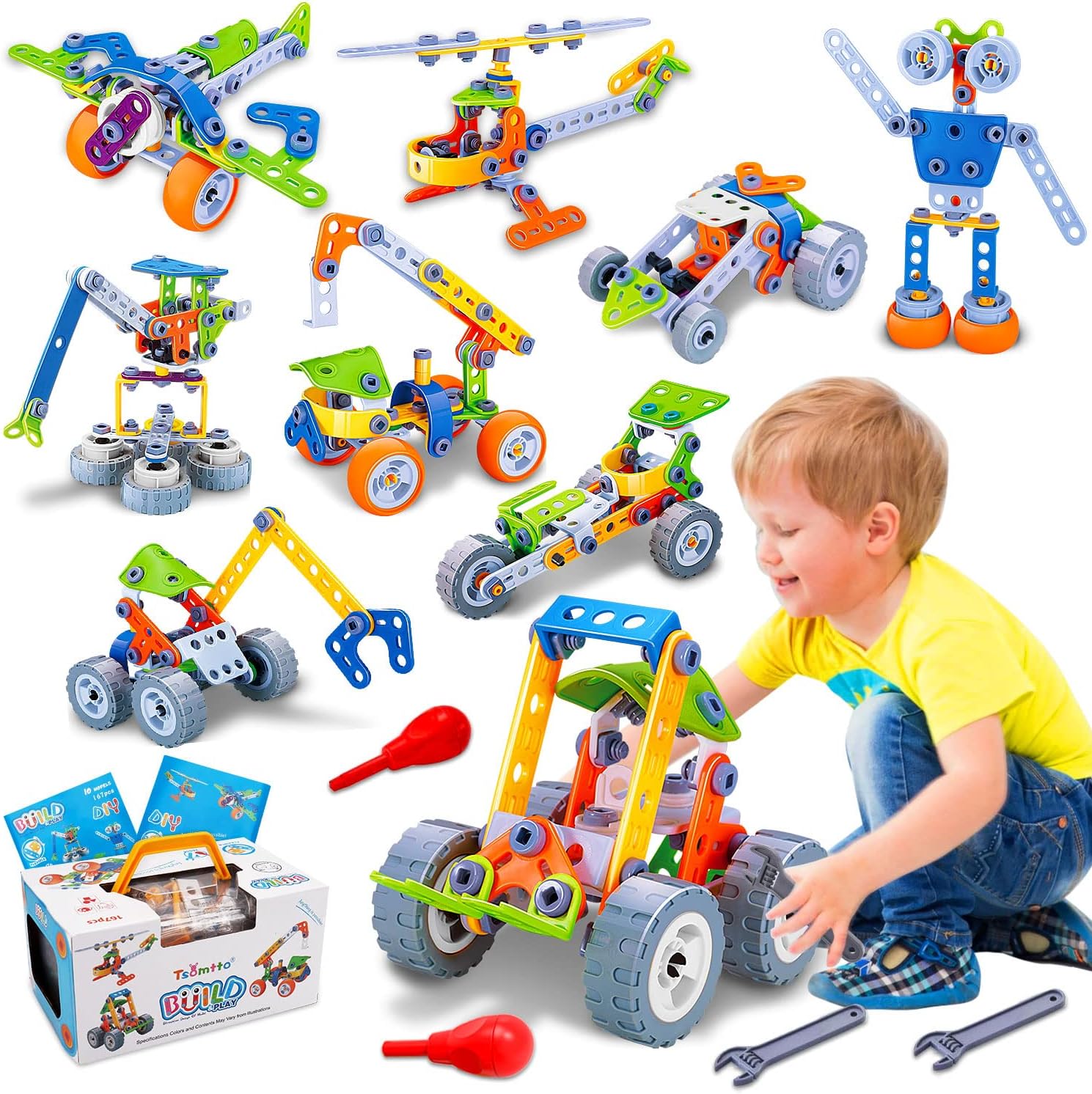 Kinder Bouwset met Kleurrijke Stenen en Figuurtjes - Mode Vibes