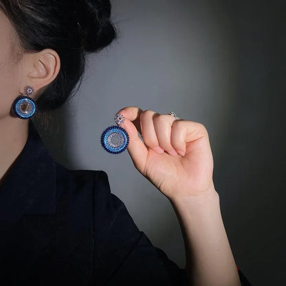Oorbellen Boze Oog Zilveren Bescherming Layla