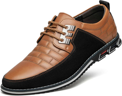 Leren Herenschoenen Stijlvol zwart Comfortabel - Mode Vibes