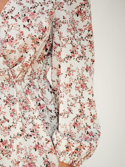 BloeiendeDames Bloemen Mini Jurk voor Stijlvolle Vrouwen