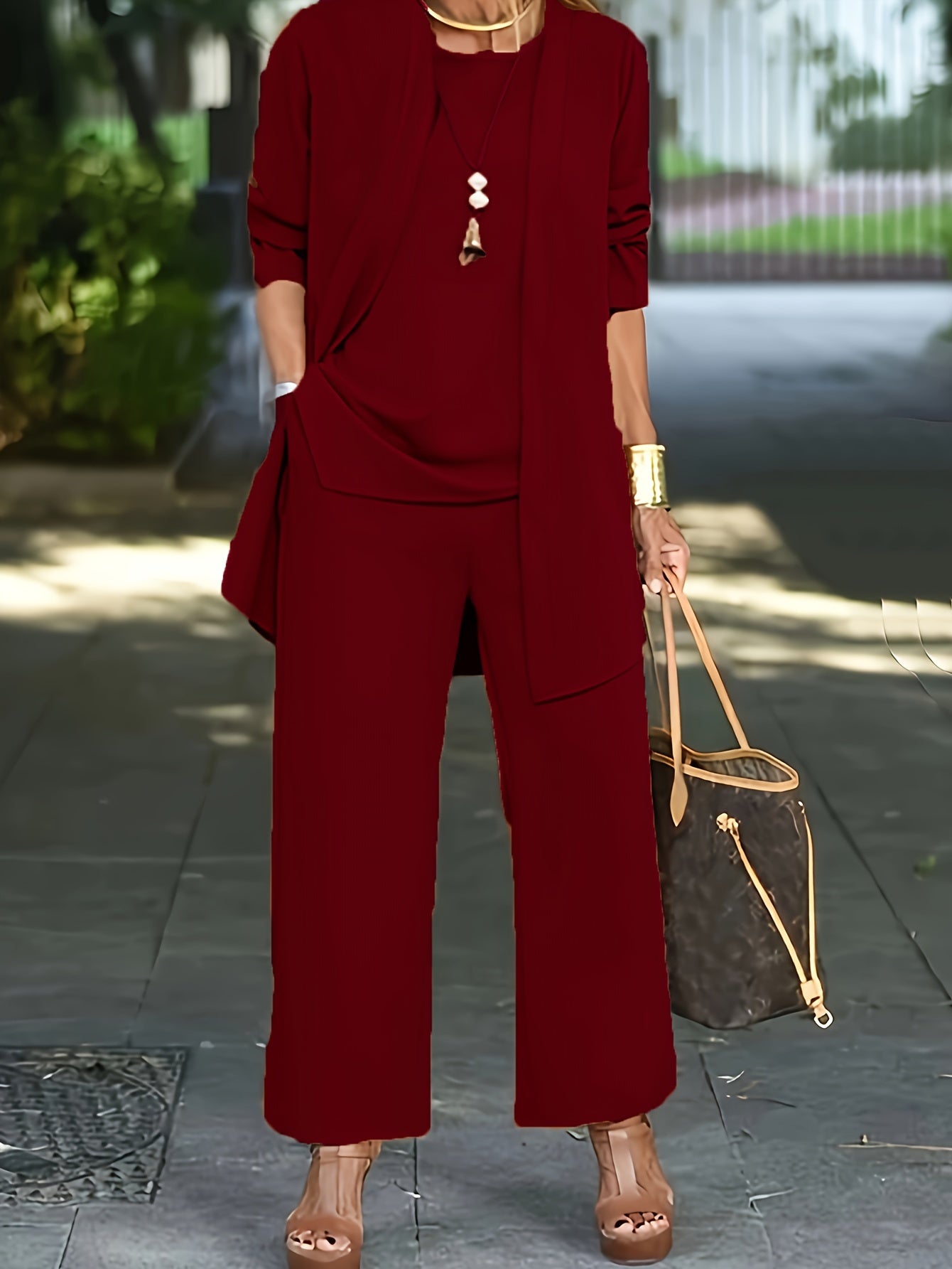Dames 3-delige Set Elegante Stijl