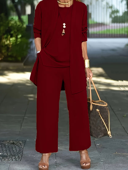 Dames 3-delige Set Elegante Stijl