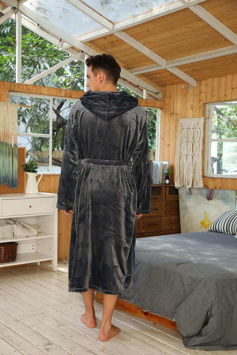 Heren Badjas Luxe Zacht Robbie