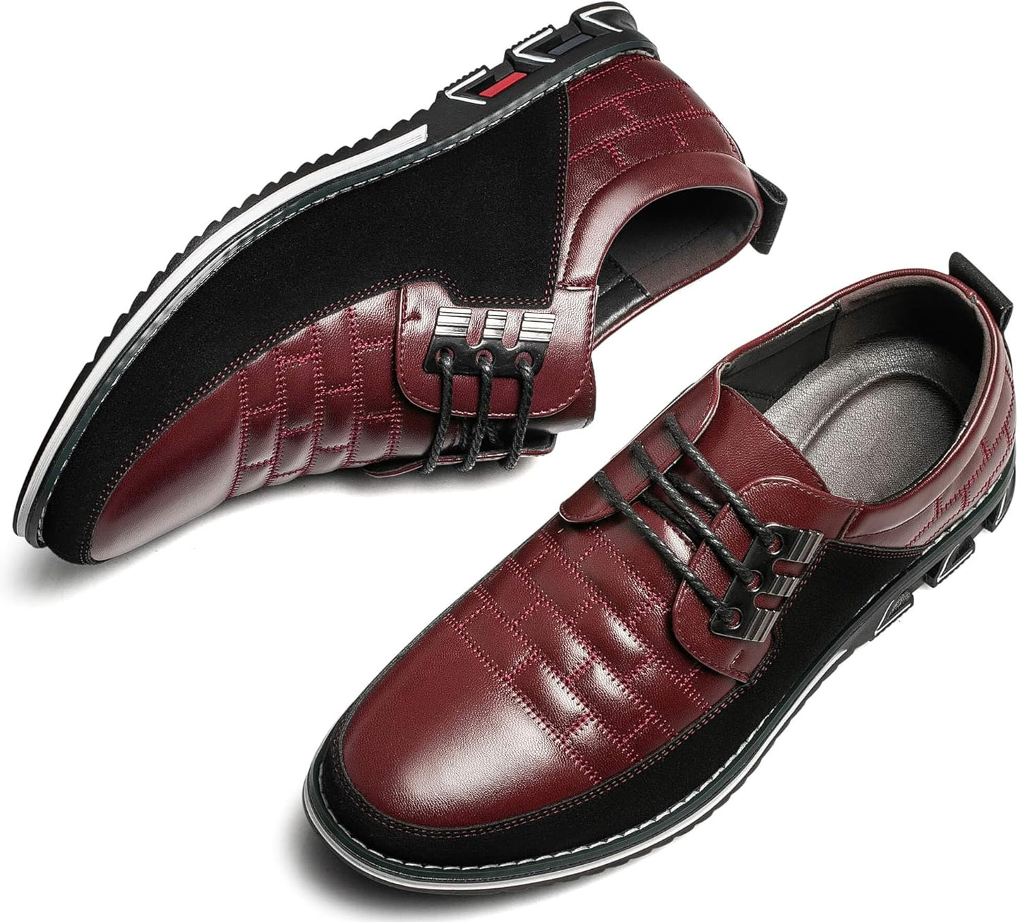 Leren Herenschoenen Stijlvol zwart Comfortabel