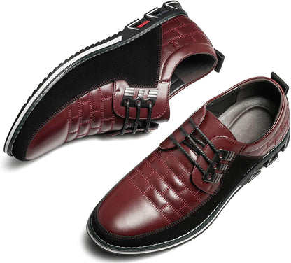 Leren Herenschoenen Stijlvol zwart Comfortabel