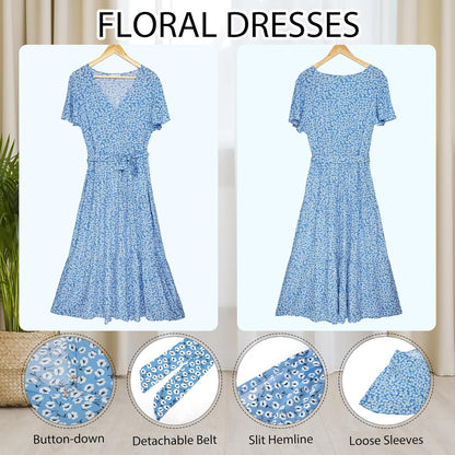 BloomMaxi Zomerjurk met Bloemenprint voor Dames