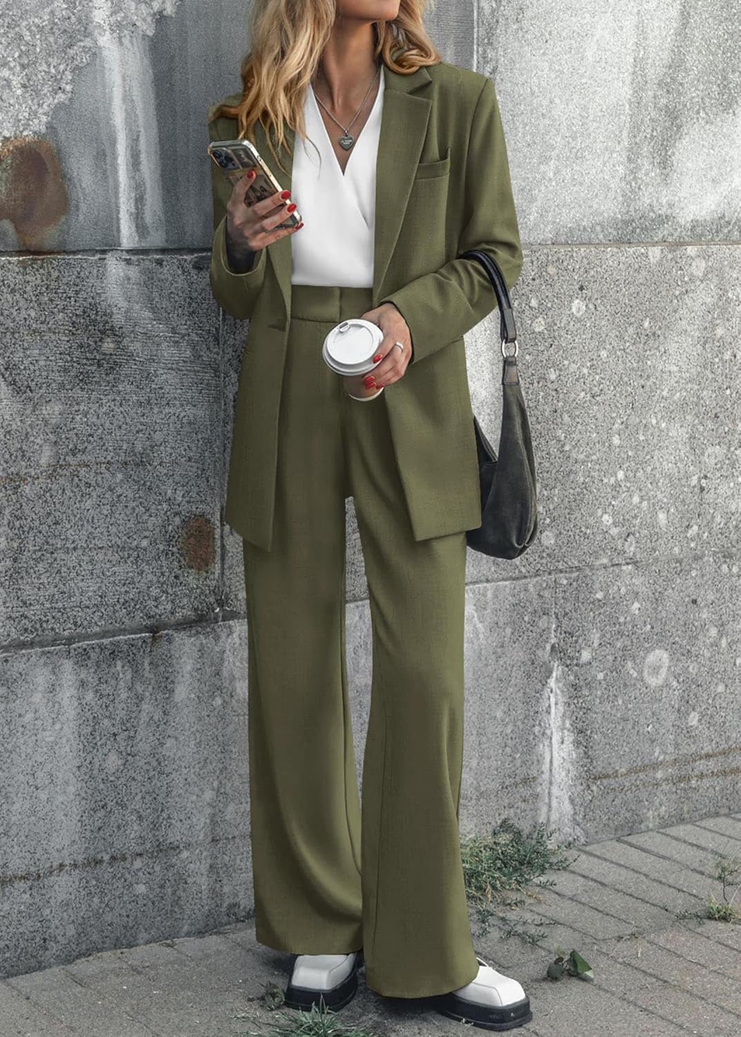 Dames Blazer Set met Broek Pantalon