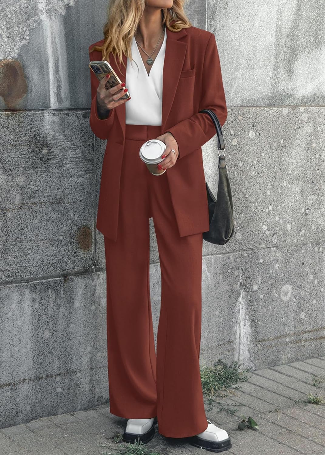 Dames Blazer Set met Broek Pantalon