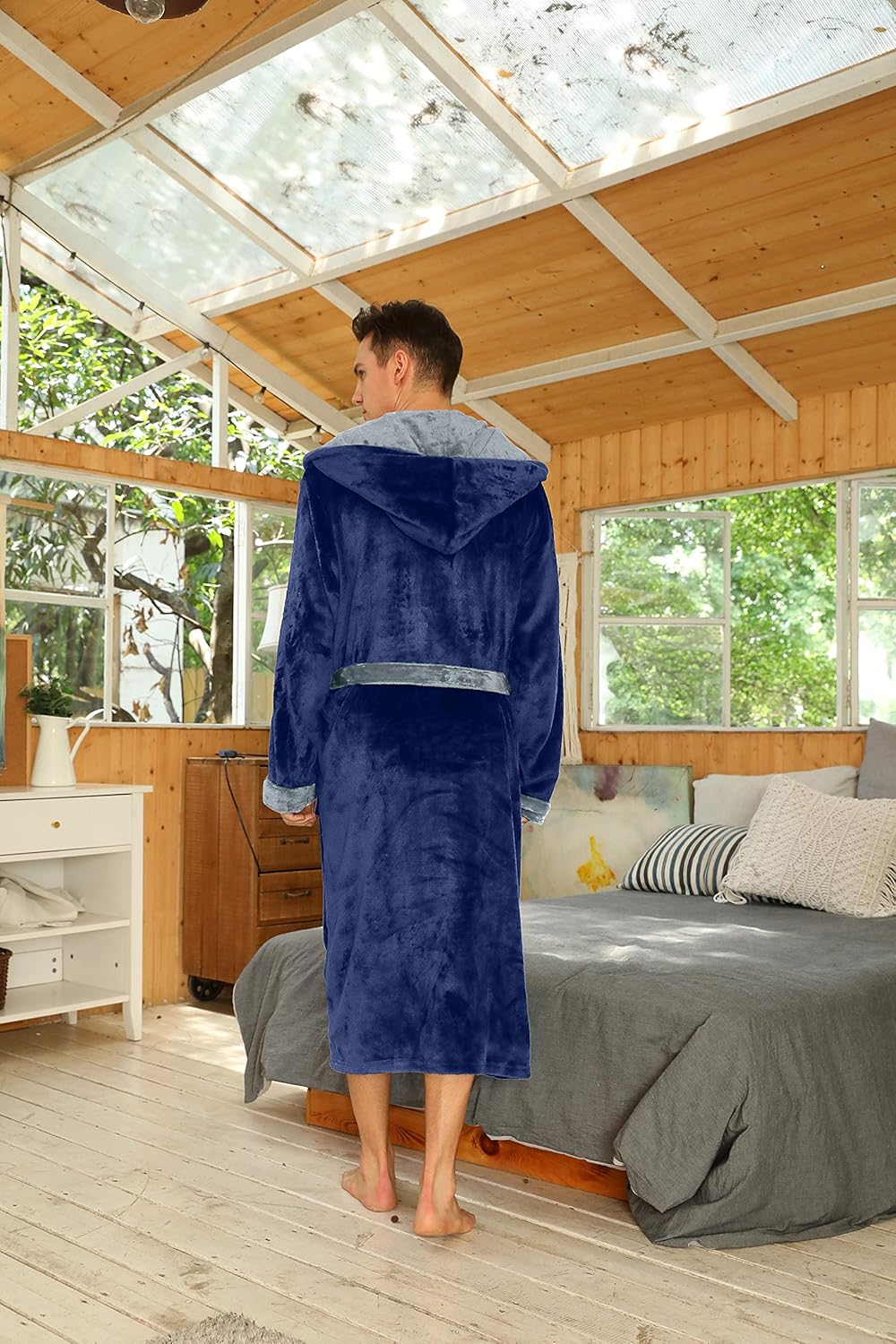 Heren Badjas Luxe Zacht Robbie