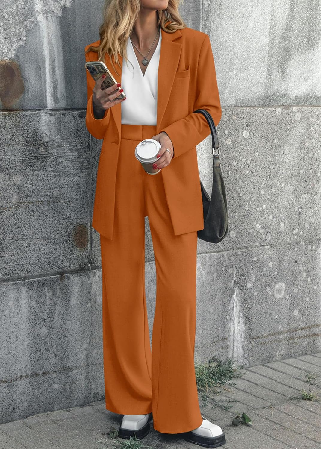 Dames Blazer Set met Broek Pantalon