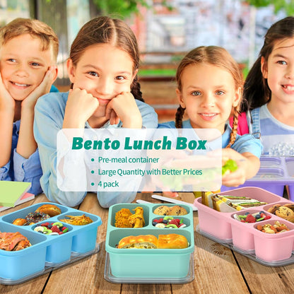 Bento Doos Maaltijdboxen 4-Stuks Set voor Eenvoudige Maaltijdbereiding