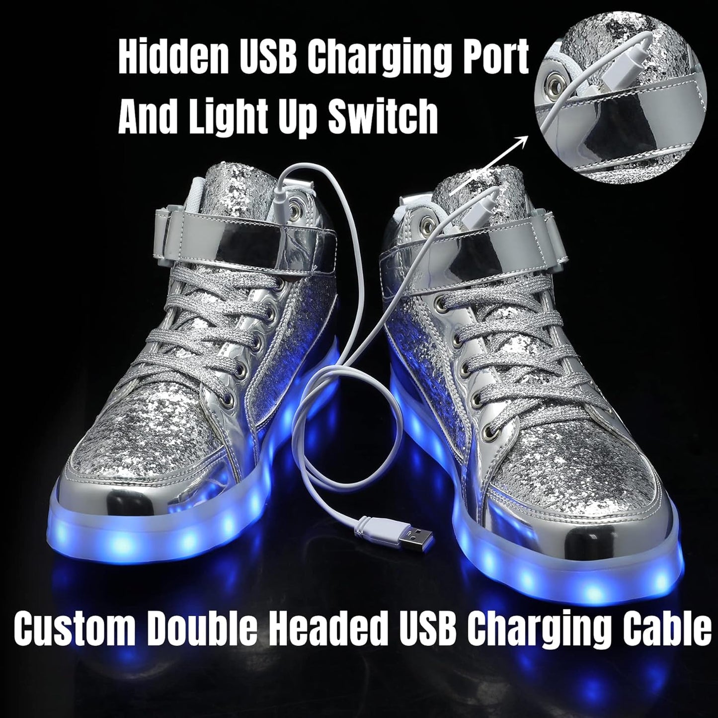 LED Sneakers met Verlichting Oplaadbaar voor Dames en Heren