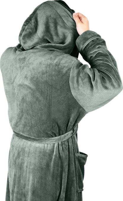 Heren Fleece Badjas Zacht en Warm
