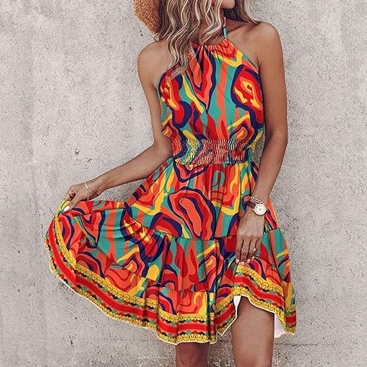 Mouwloze Zomerjurk voor Vrouw Casual Stijl