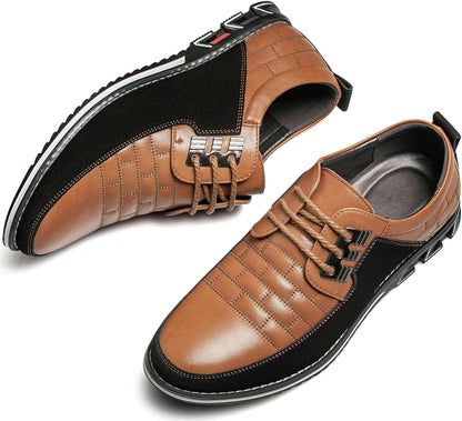 Leren Herenschoenen Stijlvol zwart Comfortabel