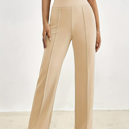 VELANORA - Elegante Broek Met Rechte Pijpen