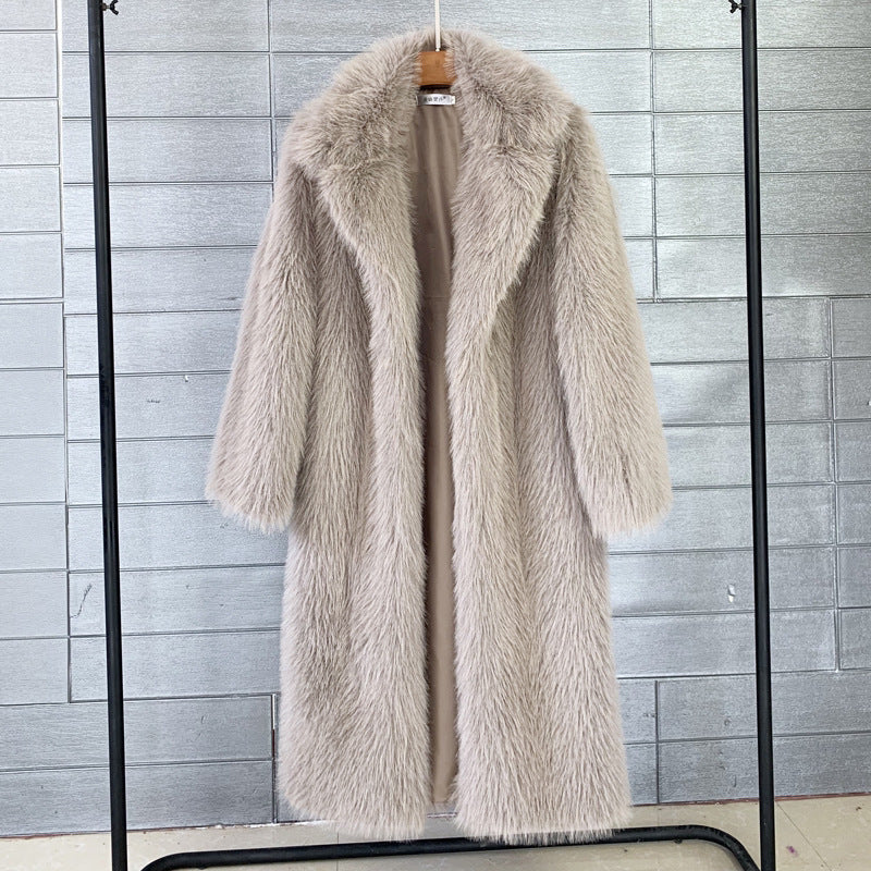Dames Faux Fur Jas Trendy Elegante Stijlvolle Coat