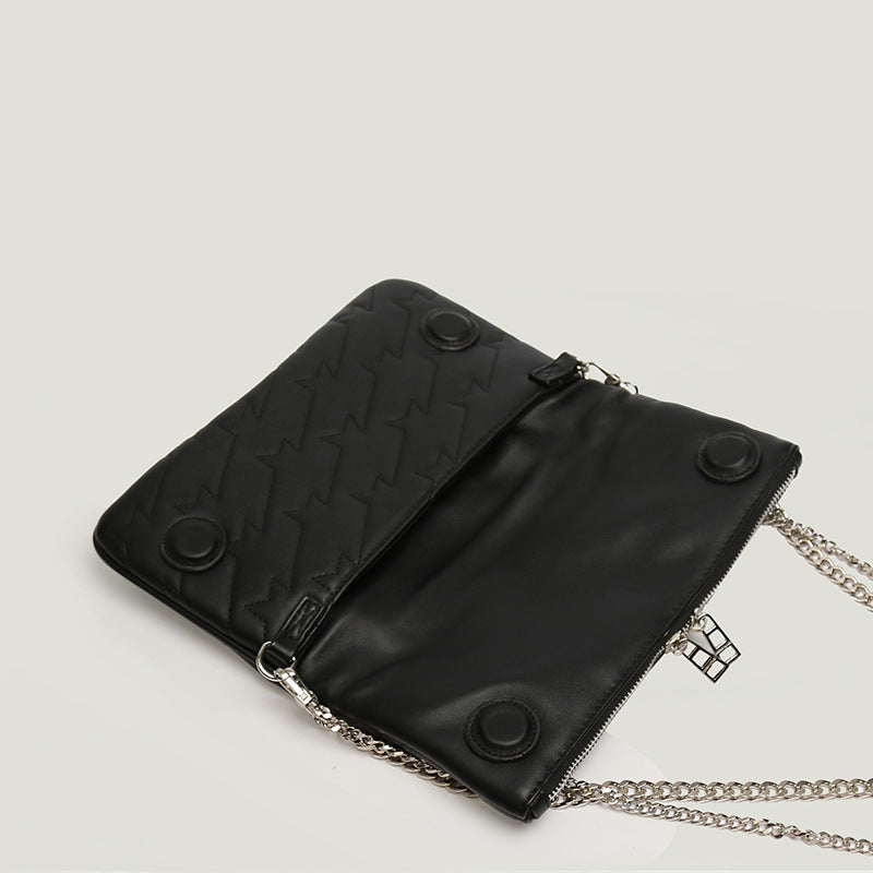 Dames Clutch met Ketting en Praktische Binnenkant