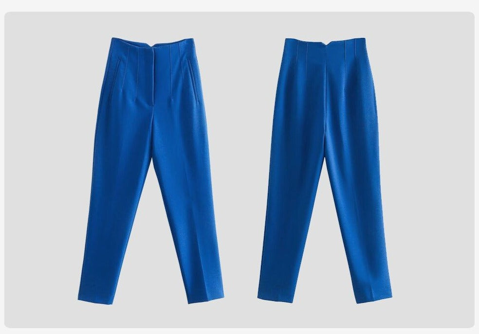 Stijlvol en Comfortabel: Ontdek de Hooggetailleerde Broek