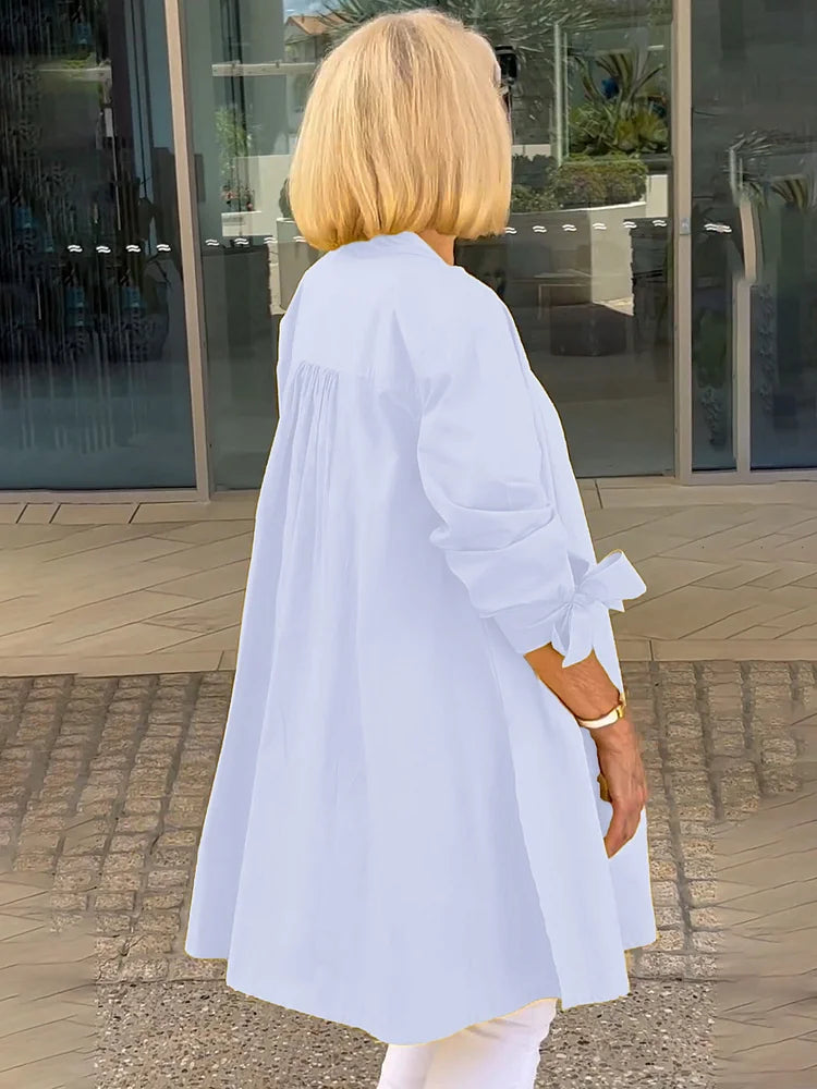 Lange Blousejurk Ademend en Licht Modaal