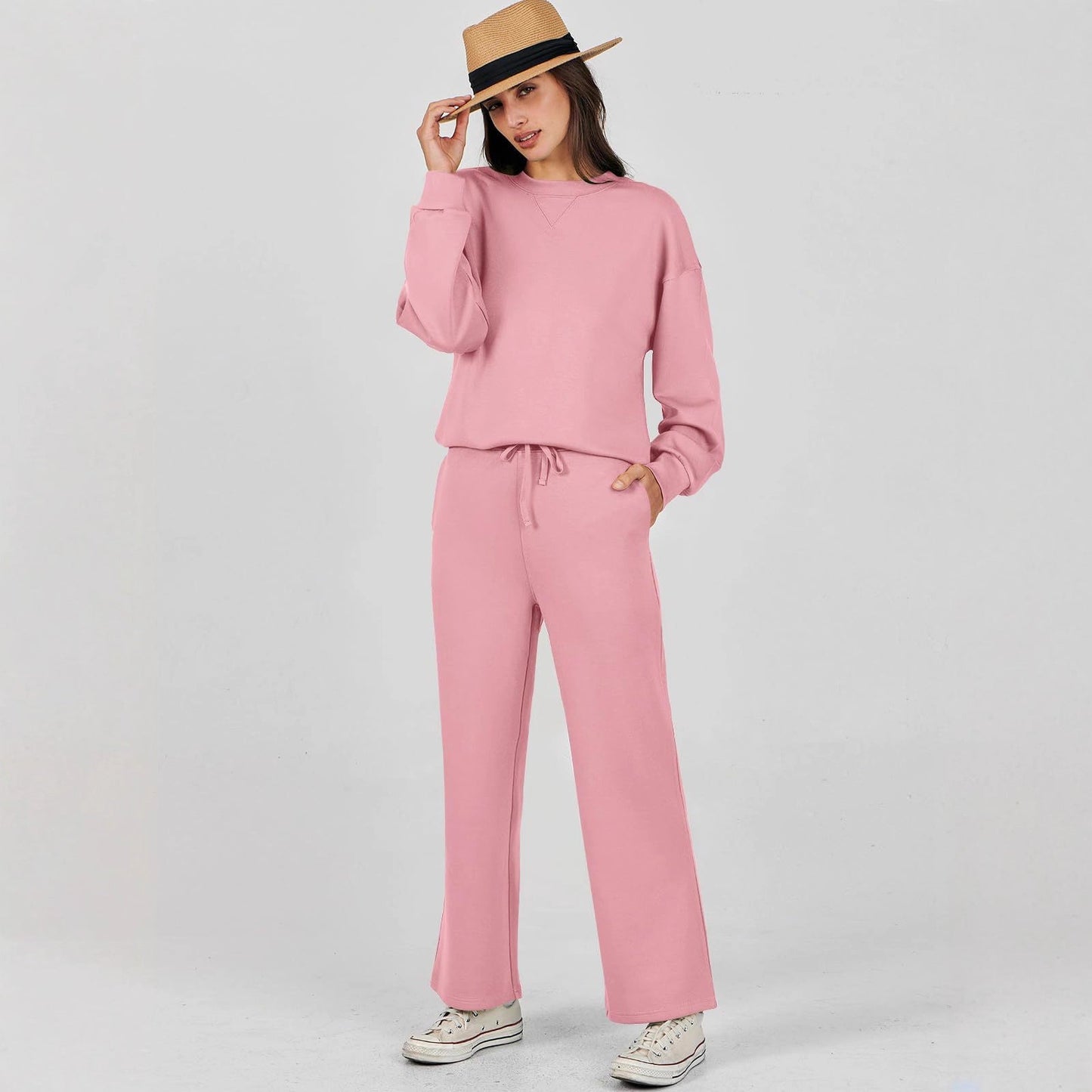 Dames Sweater Set Lange Mouwen Comfortabel Tweedelig