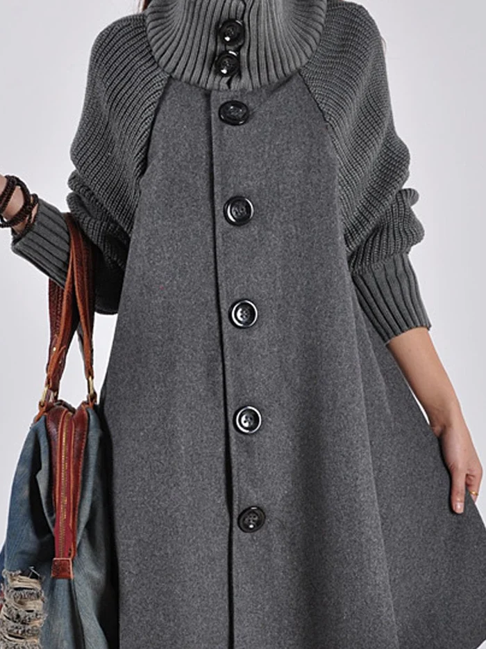 Oversized Jas Maribel Zwart Langer Model